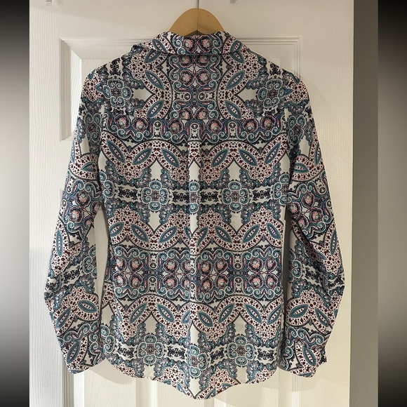 Express Multicolor Patterned Women's Top - Picture 2 of 2